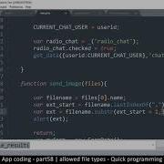 Live Chat App Part58 Allowed File Types Javascript AJAX HTML CSS JSON PHP MYSQL Tutorial