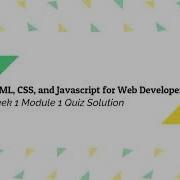 HTML CSS And Javascript For Web Developers Coursera Week 1 Module 1 Quiz Solution