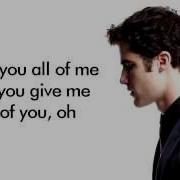 Glee All Of Me Lyrics