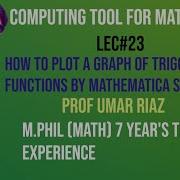 How To Plot A Graph Of Trigonometric Functions By Mathematica Software