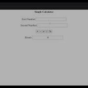 Simple Calculator Using PHP