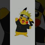 Pikachu Transformation Into Naruto Sage Mode Pokemon Shorts Drawing Naruto Pikachu