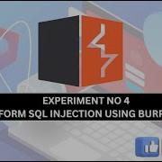 Perform SQL Injection Using Burpsuite CyberSecurity Lab Experiment 5 VTU