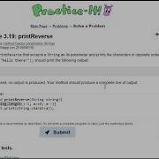 Java Practice It 3 19 PrintReverse Method Basics Parameters Strings Length CharAt