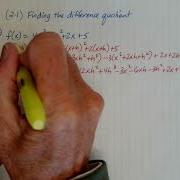 Finding A Difference Quotient Example 2