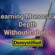 Monocular Depth Estimation Using Deep Learning 2 Self Supervised With No Depth Labels