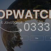 Build A StopWatch Using Vanilla JavaScript Tutorial StopWatch Timer JavaScript Project 2023
