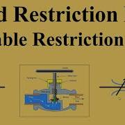 Fixed Restriction FCV Variable Restriction FCV Flow Control Valve