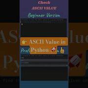 ASCII Value Finder In Python Python Shorts Shortcut Coding In 30 Sec Truedialogue