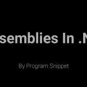 Assemblies In Net