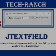 How To Create JTextField Using Java Swing GUI API Swing Java GUI API TechRanch