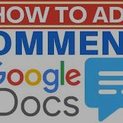 How To Add A Comment On Google Docs