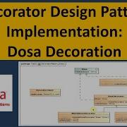 Decorator Design Pattern Implementation Dosa Decoration