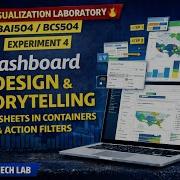 Experiment 4 Data Visualization Laboratory BAI504 Dashboard Design Storytelling VTU
