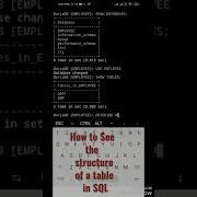 DESCRIBE Or DESC Command Of SQL
