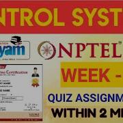 Control Systems Week 10 Quiz Answers Solutions 2023 NPTEL 2023 SWAYAM 2023