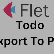 Flet Tutorial Todo Export To PDF File