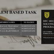 DFC 10212 PROBLEM SOLVING PROGRAM DESIGN PBT