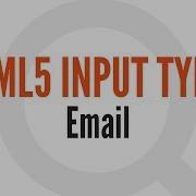 HTML5 Input Types Email 3 14