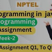 NPTEL Programming In Java Week 2 Programming Assignment Solution Swayam July 2023 TechWithDefiner