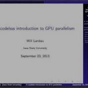 A Codeless Introduction To GPU Parellelism