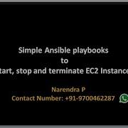 AWS Provisioning Using Ansible Tutorials Start Stop And Terminate Ec2 Instances
