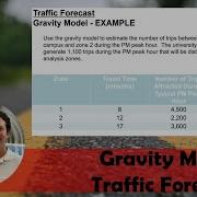 Gravity Model For Traffic Forecasting NCEES Civil Engineering PE Exam Section 5 1 5
