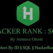Select By ID SQL HackerRank