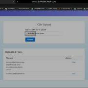 CSV UPLOAD Coding Ninjas Skill Test