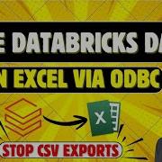 Live Databricks Data In Excel Via ODBC