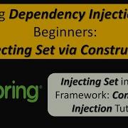 How To Inject Set Collection Using Spring Dependency Injection By Constructor Spring Tutorial