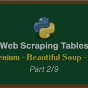 Web Scraping Tables With Python Series Selenium Beautiful Soup API Scraping Part 2 9