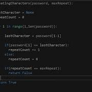 Checking For Repeating Characters In A Password Using Python Simple Validation