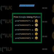 Print Any Emoji Using Python Just Type The Unicode Inside Print Function Shorts Knowprogram