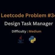 LeetCode Daily 3408 Design Task Manager Medium
