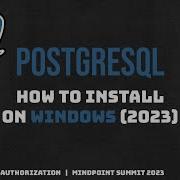 PostgreSQL How To Install On Windows 2023
