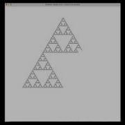 Sierpinski Triangle Curve With Python Turtle