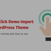 One Click Import Demo WordPress Theme Easy To Use