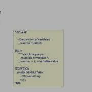 04 Comments In Anonymous Blocks In PL SQL