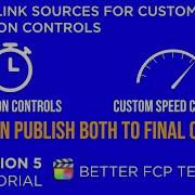 Apple Motion Tutorial Rigging The Link Source For Custom Speed Duration Controls