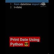 Learn Programming Print Date Using Python Python