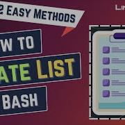 How To Create List In Bash 2 Easy Methods LinuxSimply