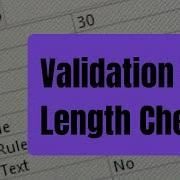 MS Access 2016 Validation Length Check