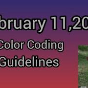 February 11 2026 Color Coding Guidelines