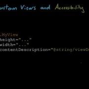 Custom View Accessiblity Developing Android Apps
