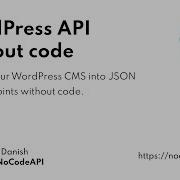 Setup WordPress JSON API With NoCode Without Server Code