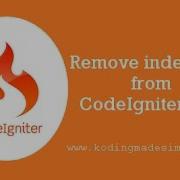 Remove Index Php From Url In The Codeigniter