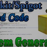 Minecraft Bukkit Spigot Item Generator Speed Code
