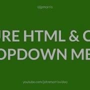 Pure HTML CSS Dropdown Menu