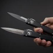 Автоматический нож Microtech Ultratech Bayonet 120 10AP SW сталь Elmax рукоять алюминий